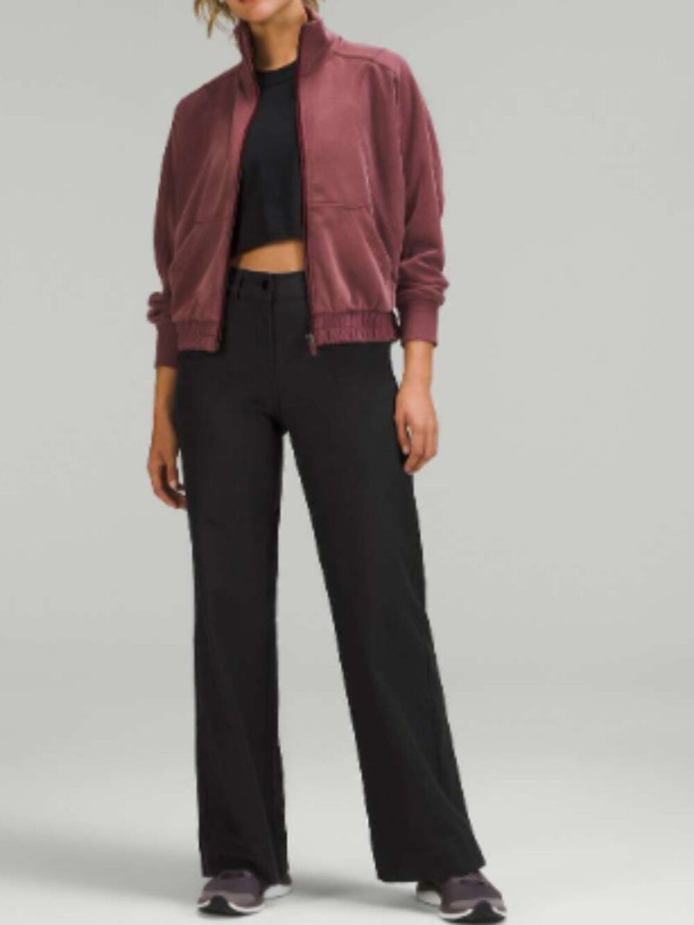 Lululemon City Sleek 5 Pocket Wide-Leg High-Rise Pant Size 10 in Black Casual